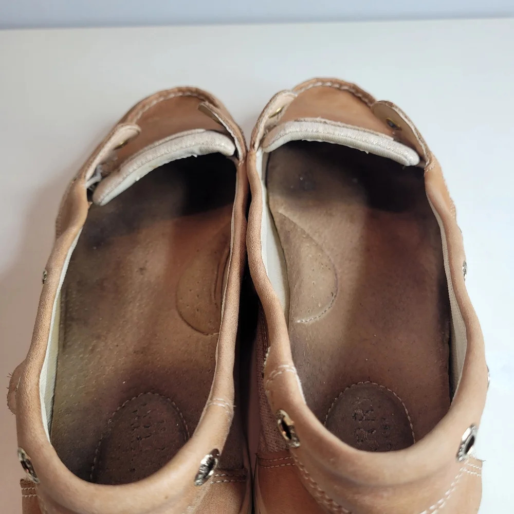No Laces Sperry Angelfish Varsity Boat Shoe Metallic Size Women's 11 - Picture 10 of 11